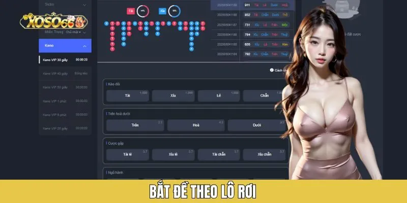 Bắt đề theo lô rơi với Keno Xoso66
